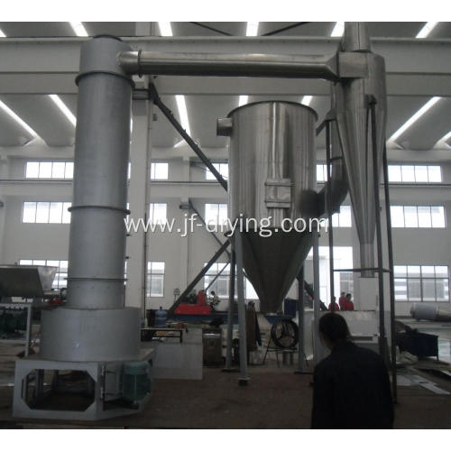 Rotary spin flash dryer machine